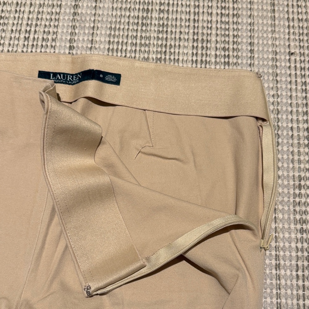 Lauren Ralph Lauren Women's Tan Skinny Pants - Picture 2 of 2